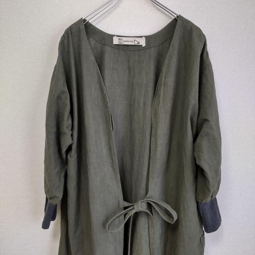 kapoc 1st.　カポック　割烹着　リネン100% 日本製