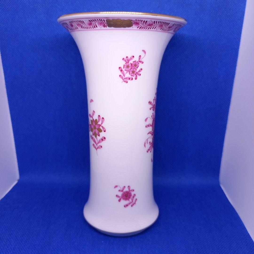 ヘレンド　花瓶「インドの華　ピンク」