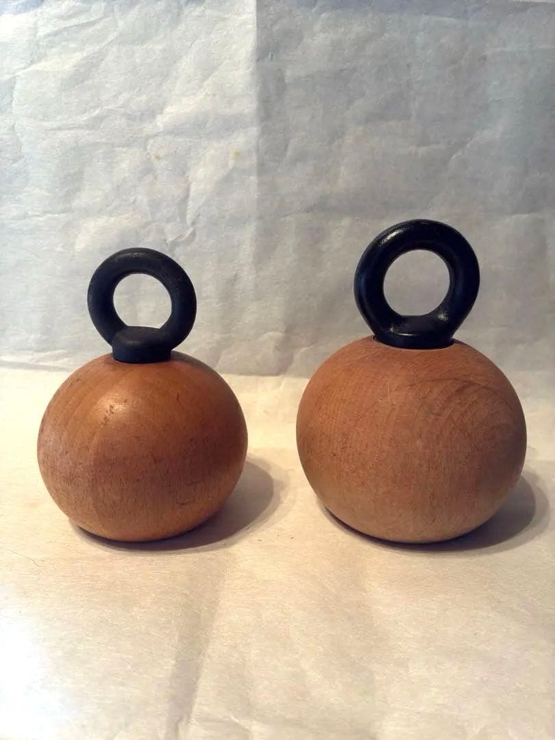 デンマーク　木製　ビンテージ　ソルト＆ペッパーミルセット　アンティーク