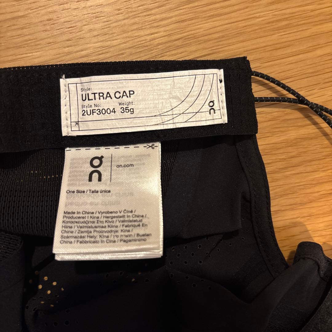 on ULTRA CAP 軽量ランニングキャップ　風呂敷セット