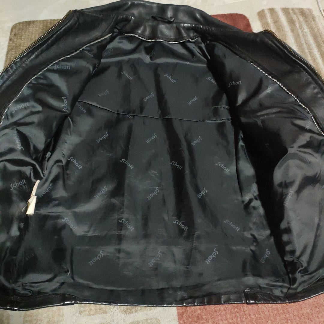 良品人気SchottAT101レザー シングルジャケット３６ダメでも対応有！