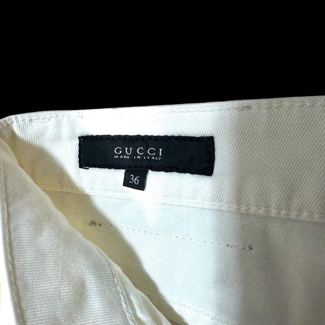 naonao様 未使用✨GUCCI グッチ✨ホワイト デニム パンツ