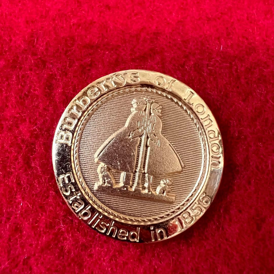 バーバリーズ ダブルフェイス コート カシミヤ混 レッド 金ボタン