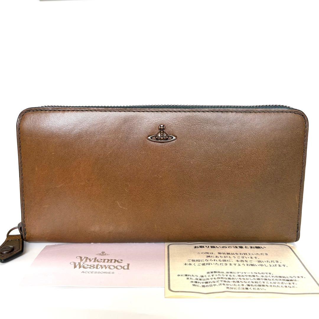 新品 ヴィヴィアン コッパー ラウンドファスナー長財布 グリーン 展示品 現行品