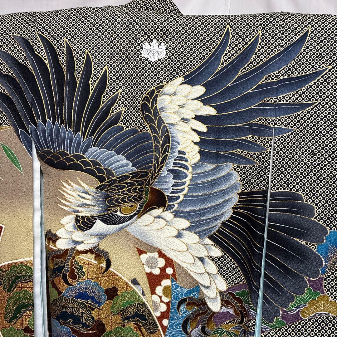 N*☆様 2-上　お宮参り 七五三　着物、長襦袢、小物　男の子　正絹 祝い着　6