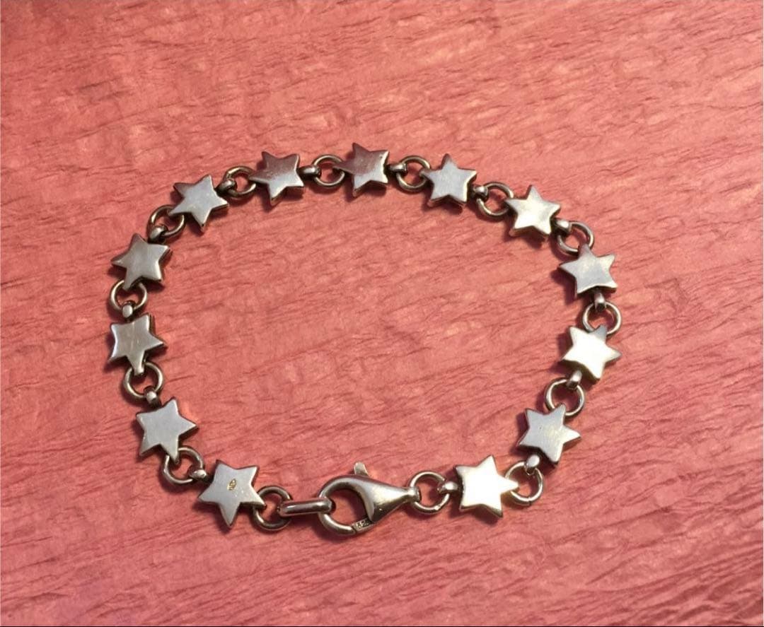 vintage mexican silver925 星 ブレスレット　パフスター