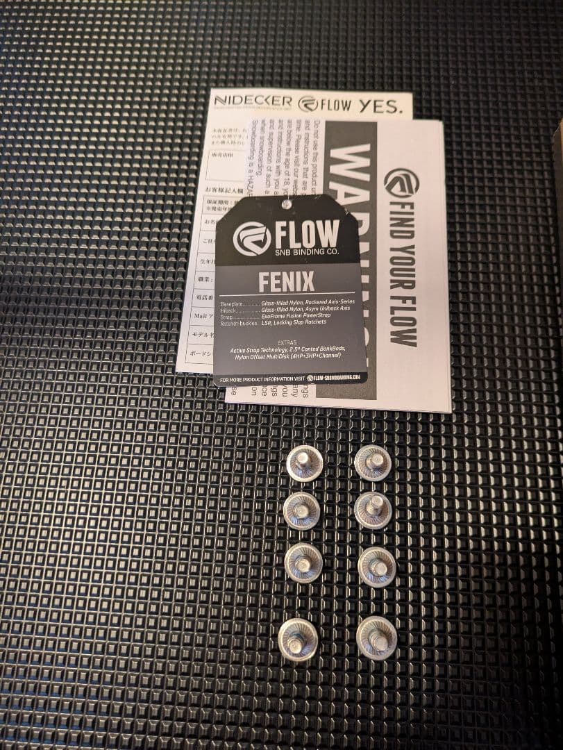 美品　FLOW FENIX BLACK　Lサイズ nidecker