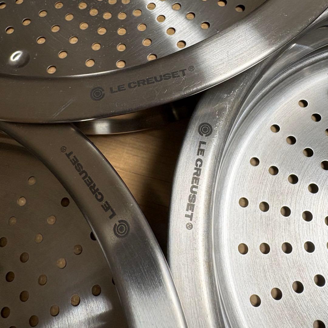 ル・クルーゼ　スチーマー　蒸し器　24・22・20cm 3点まとめてお得