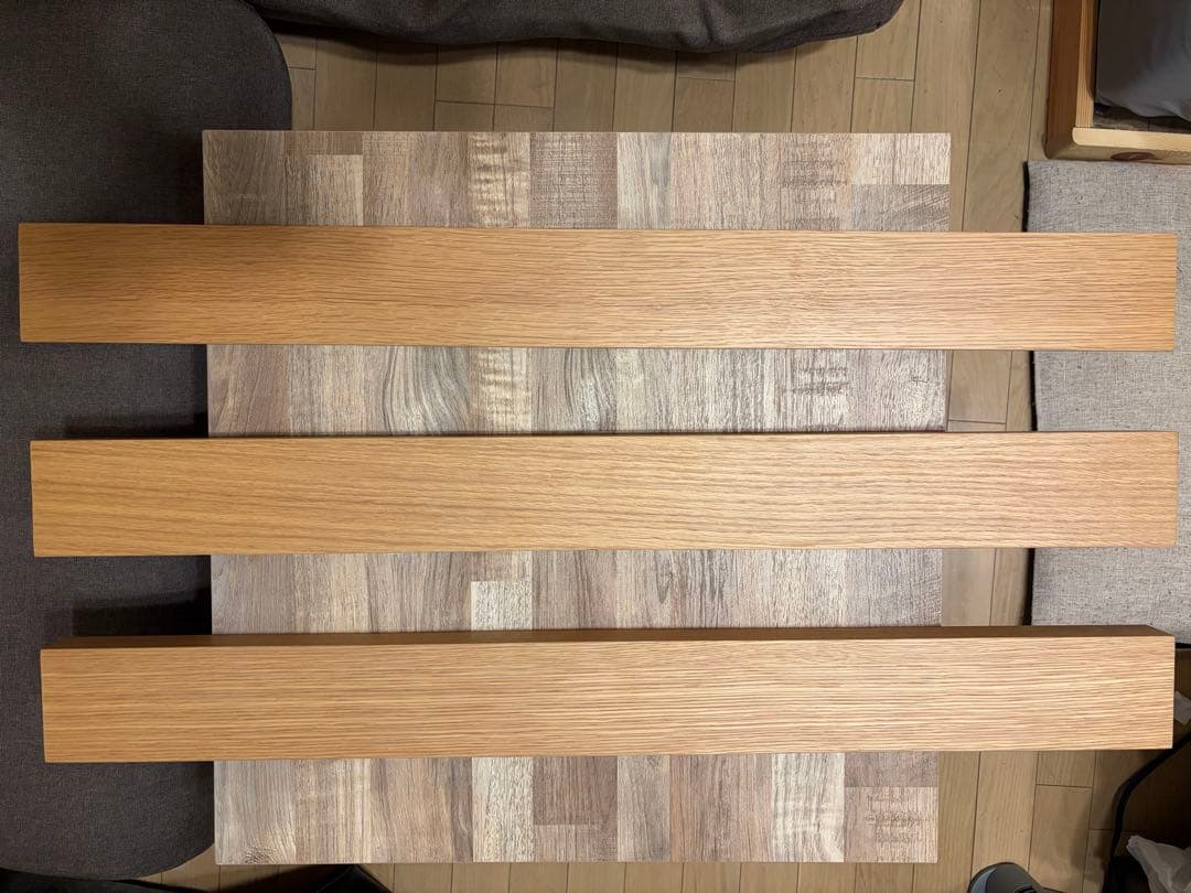 壁に付けられる家具　長押　オーク材突板　８８ｃｍ