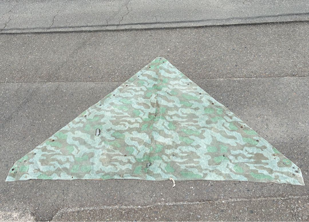 希少 40s WW2 ドイツ軍 スプリンターカモ 迷彩 テントシート ポンチョ