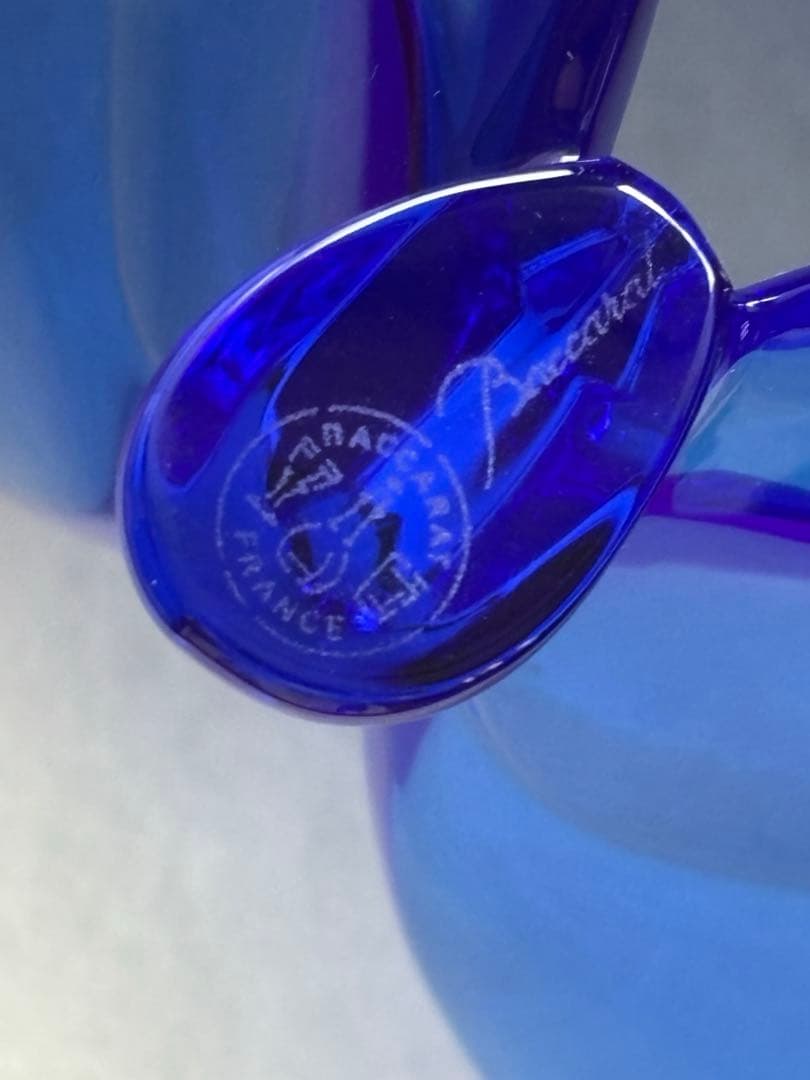 Baccarat ラッキーバタフライ青　置物