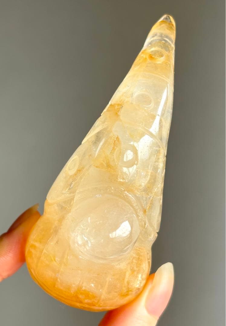 レア　高品質　ゴールデンヒーラー　大きめ　ノーム　置物　天然石