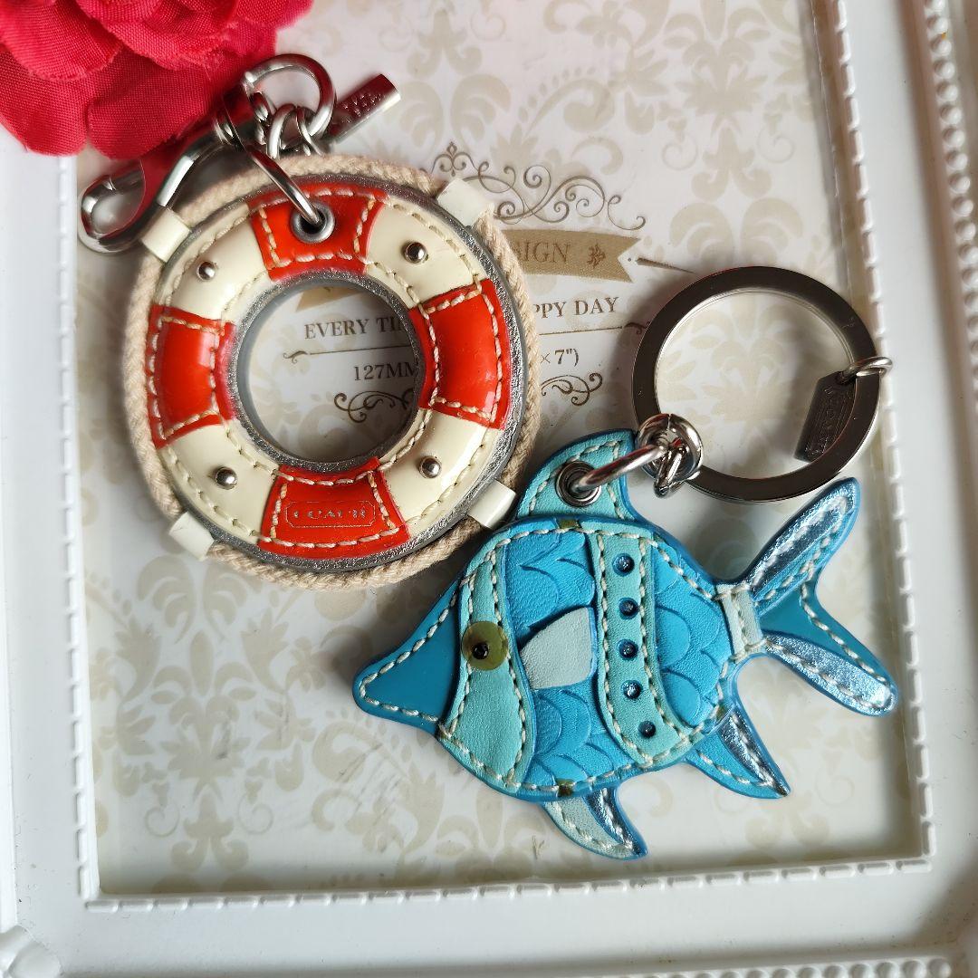 COACH　コーチ　魚　浮輪　キーホルダー　２点セット　レア