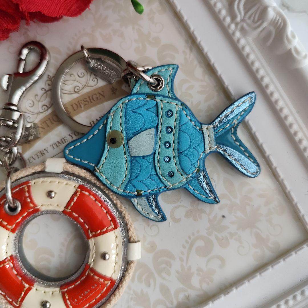 COACH　コーチ　魚　浮輪　キーホルダー　２点セット　レア