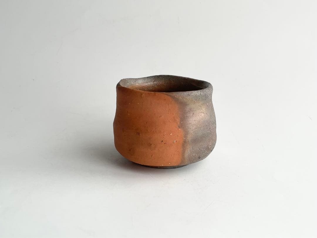 陶芸家　作家物　中村六郎　備前　酒呑　酒盃　ぐい呑　酒器　最上位作