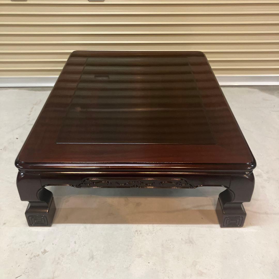 昭和レトロ 銘木 欅 座卓 ちゃぶ台 大型センターテーブル 古家具 古民家