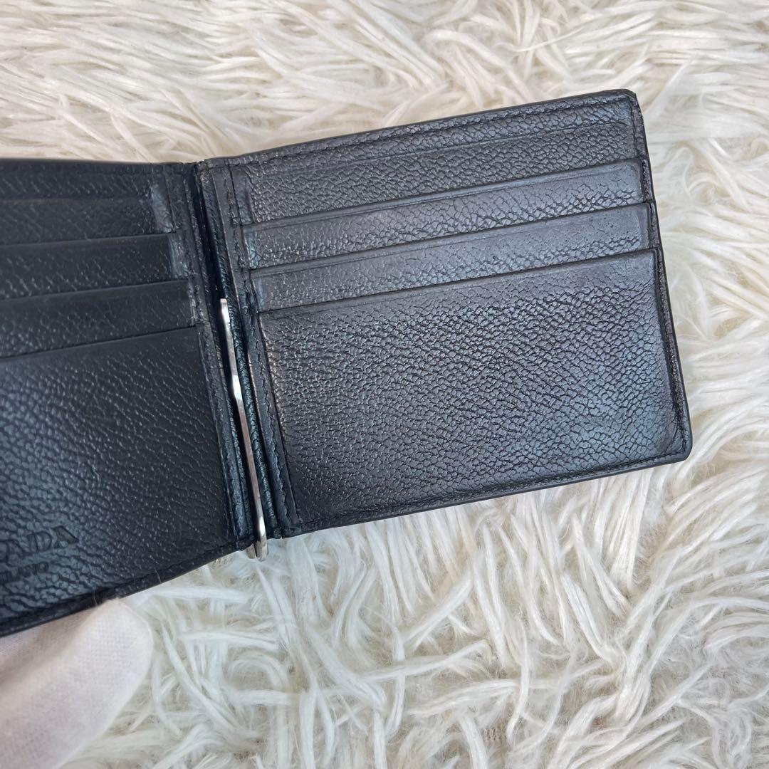 良品✨PRADA プラダ マネークリップ サフィアーノ トライアングル