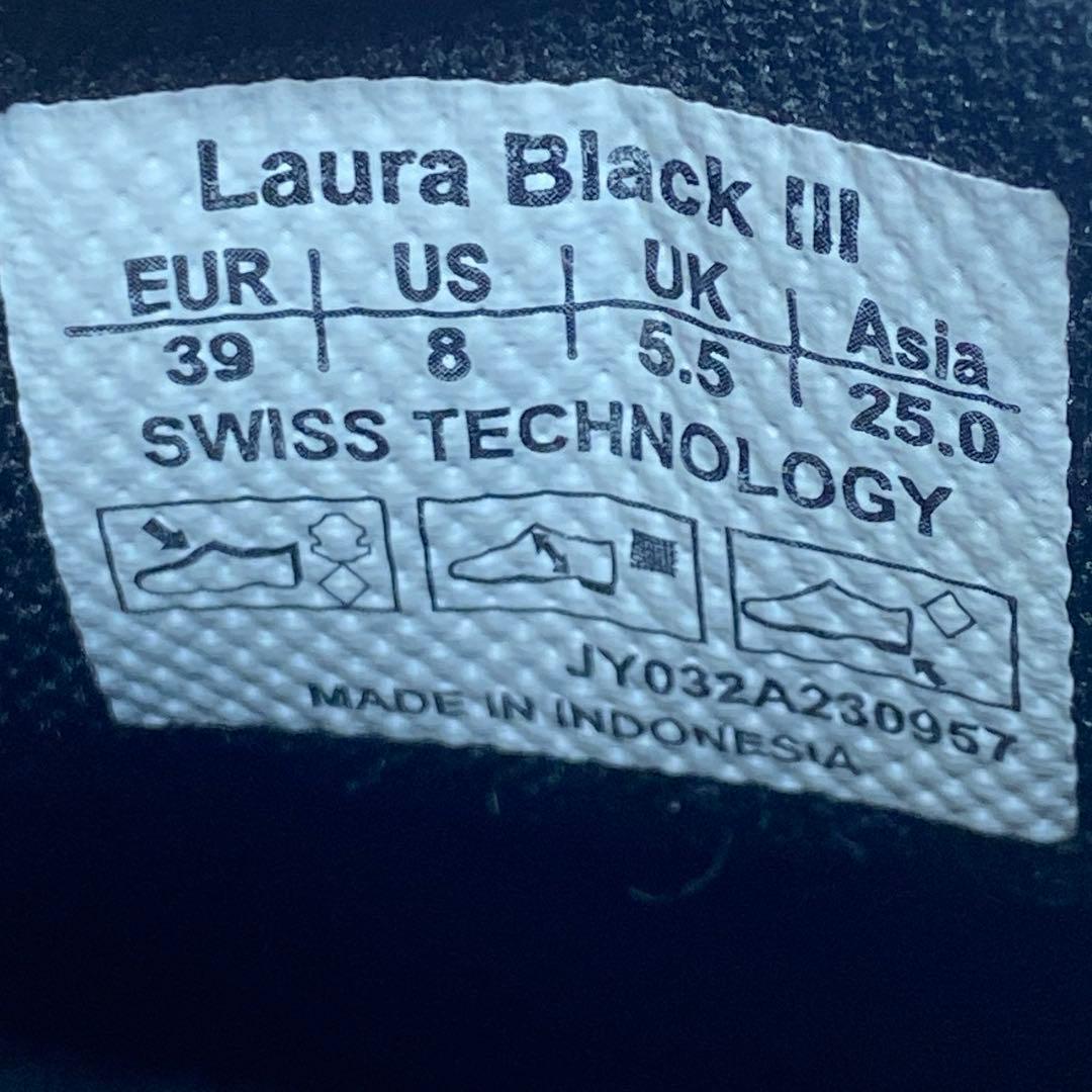 Joya ジョヤ　25cm Laura Black Ⅲ コンフォート スニーカー