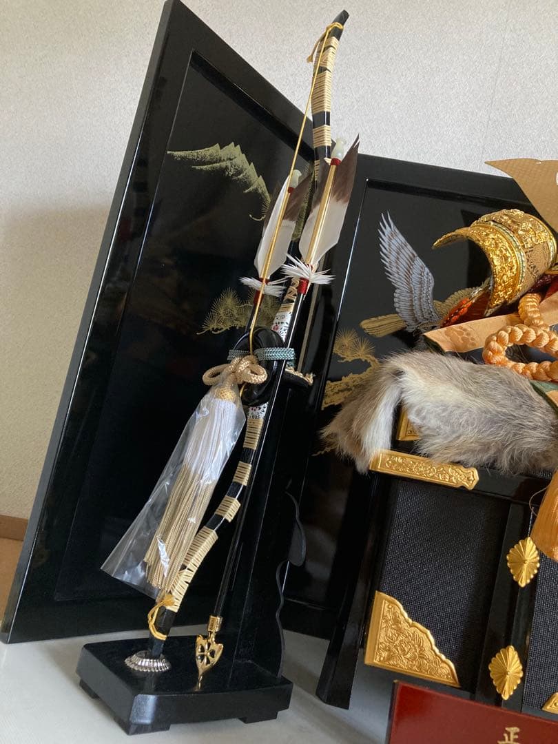 吉徳大光作　伝統的な五月人形 兜　刀　矢　端午の節句　御兜　甲冑　鎧　伝統工芸