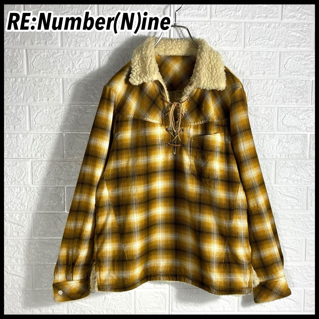 【キムタク着用モデル】リナンバーナイン オンブレチェック レースアップシャツ 2