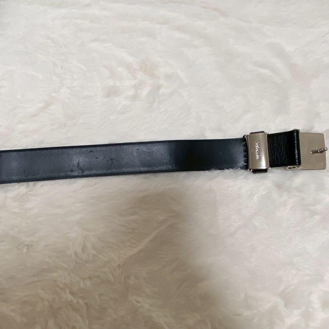 YSL イヴサンローラン メンズ レザーベルト 黒 箱付
