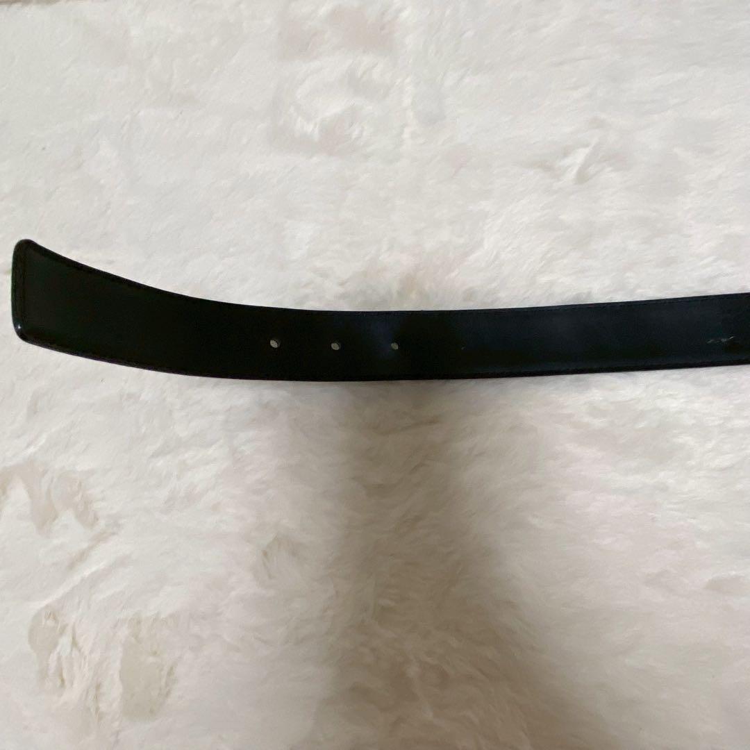 YSL イヴサンローラン メンズ レザーベルト 黒 箱付