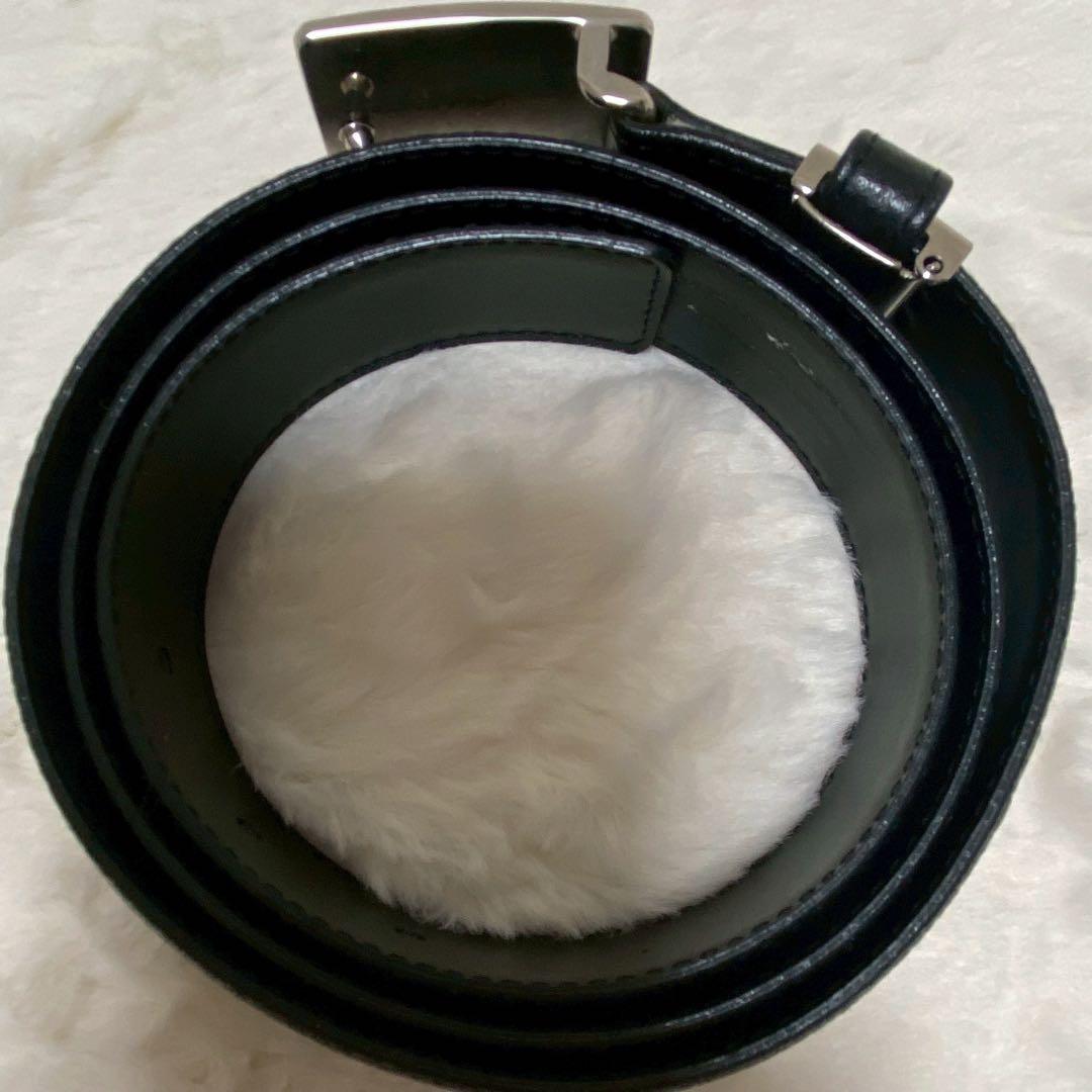 YSL イヴサンローラン メンズ レザーベルト 黒 箱付