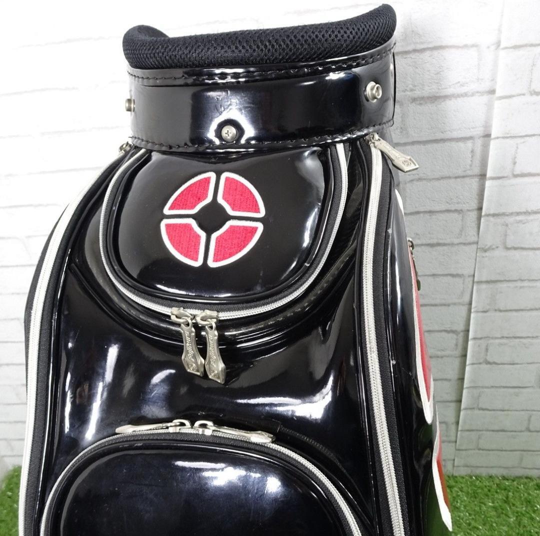希少 フジクラ ツアー 3点式 エナメル カーボン 高級 キャデイーバッグ