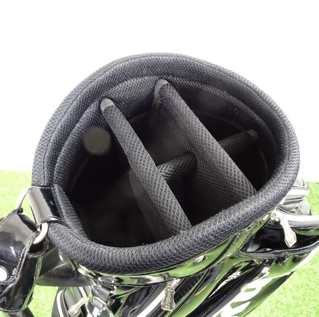 希少 フジクラ ツアー 3点式 エナメル カーボン 高級 キャデイーバッグ