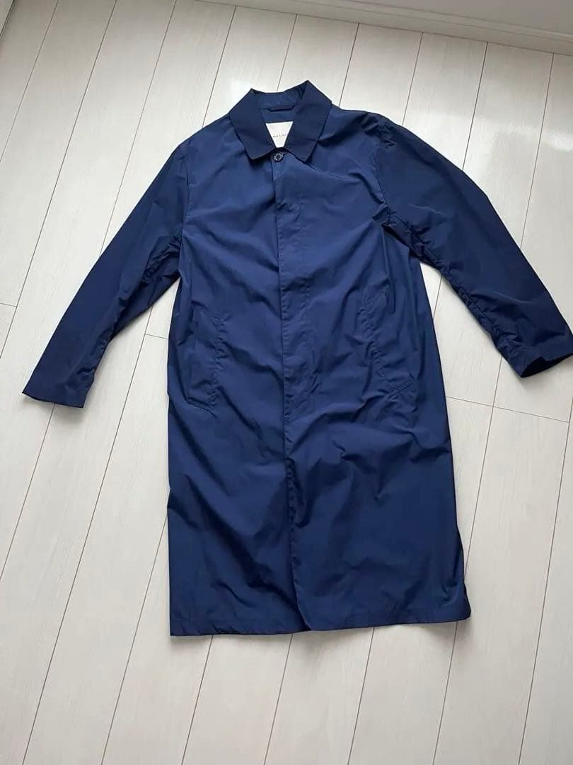 MACKINTOSH ネイビー レインコート 42（フード付）