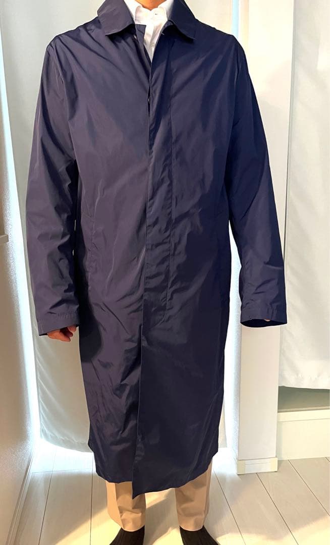 MACKINTOSH ネイビー レインコート 42（フード付）