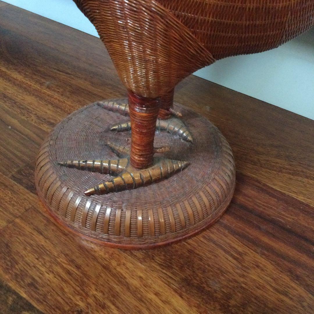 竹細工の鶏、70年代中国輸出品