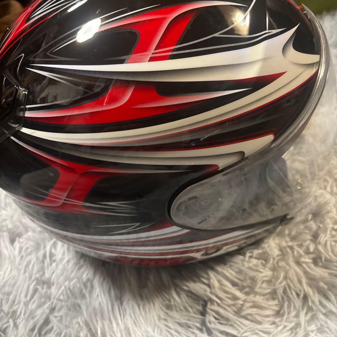SHOEI J.CRUISEジェットヘルメット 黒赤白ストライプ 　サイズL