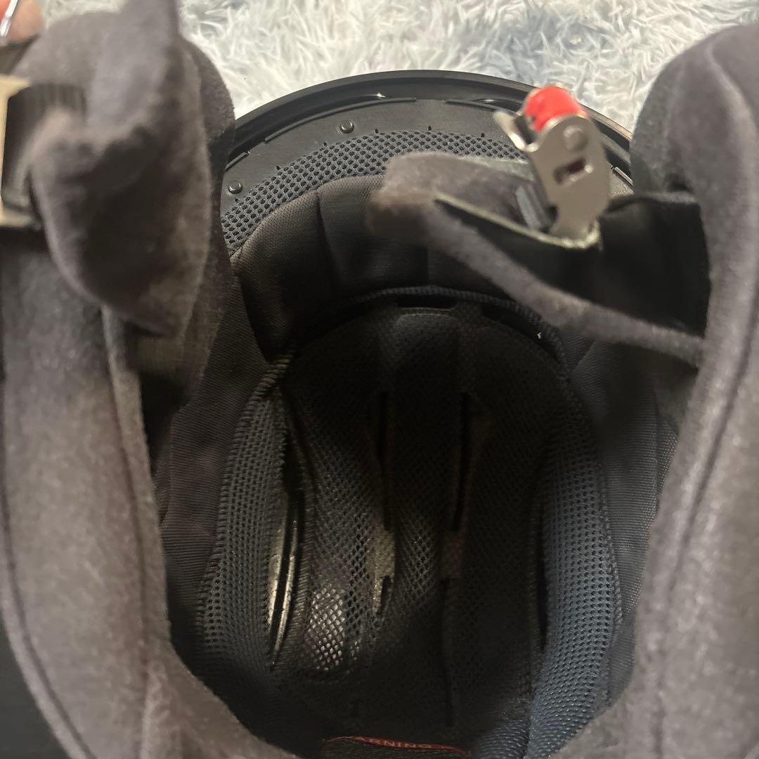 SHOEI J.CRUISEジェットヘルメット 黒赤白ストライプ 　サイズL