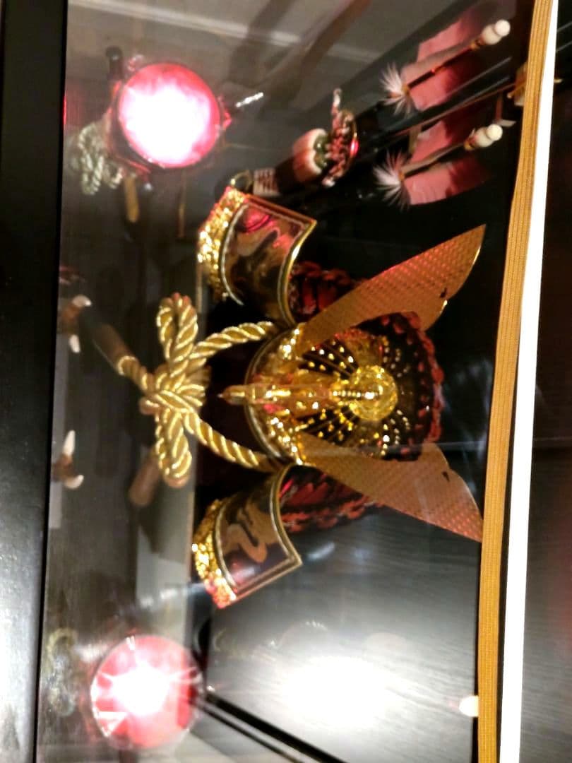 久月　五月人形　兜　オルゴール付き