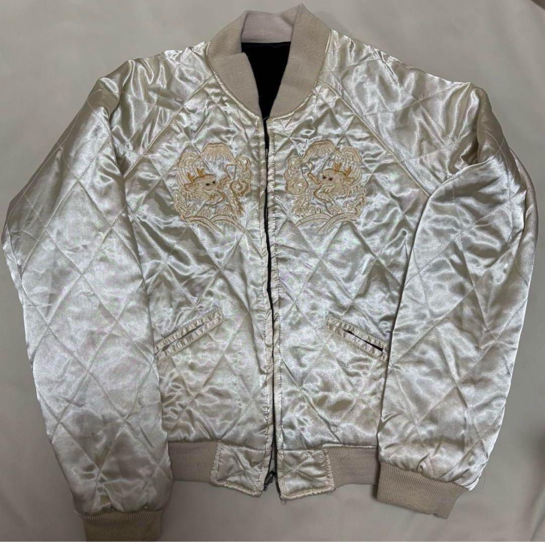 【9月30日まで出品】90s 別珍スカジャン 虎×鷹