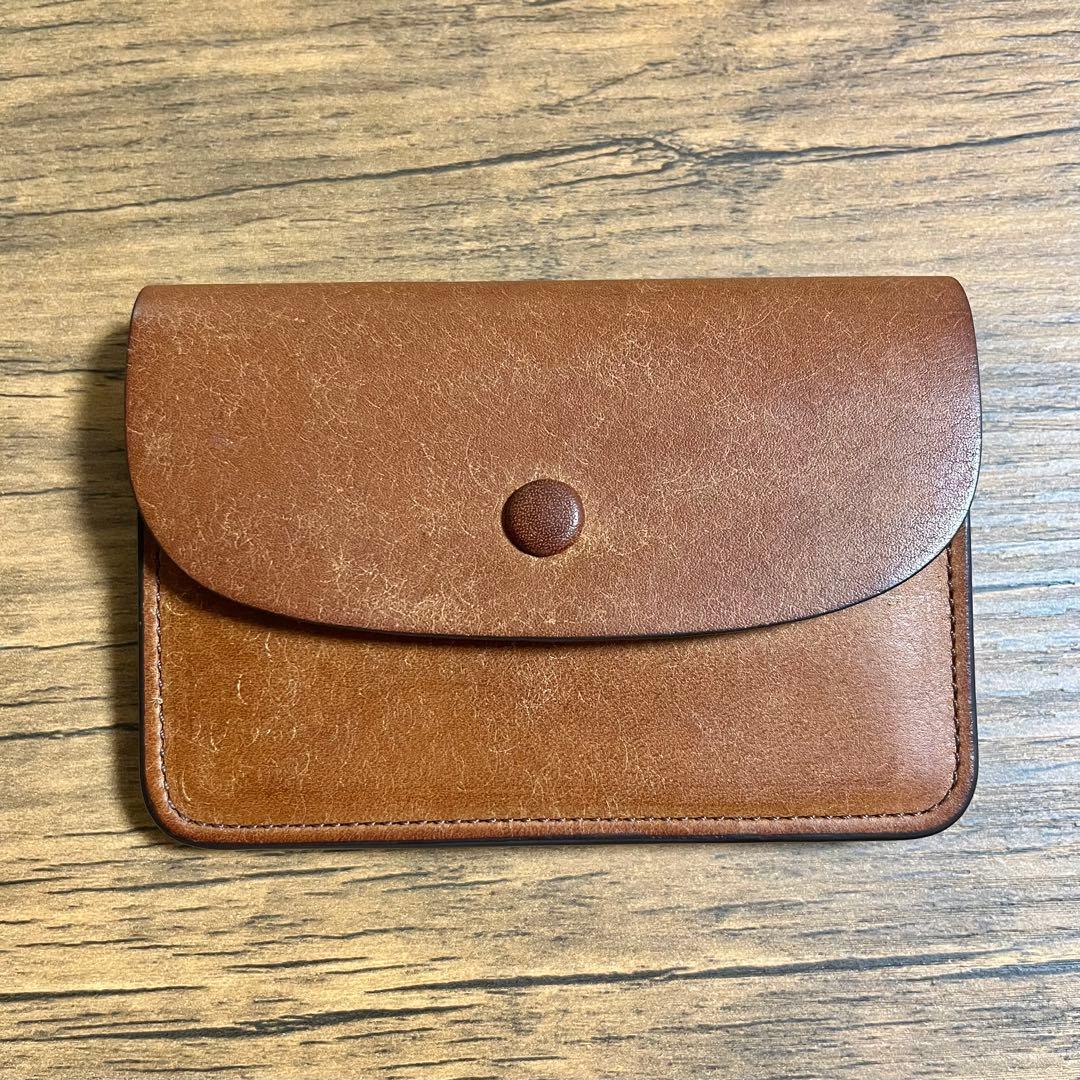 【未使用に近い】SLOW&CO ミニウォレット イングラサット プエブロレザー