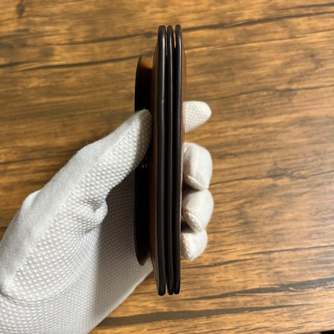 【未使用に近い】SLOW&CO ミニウォレット イングラサット プエブロレザー