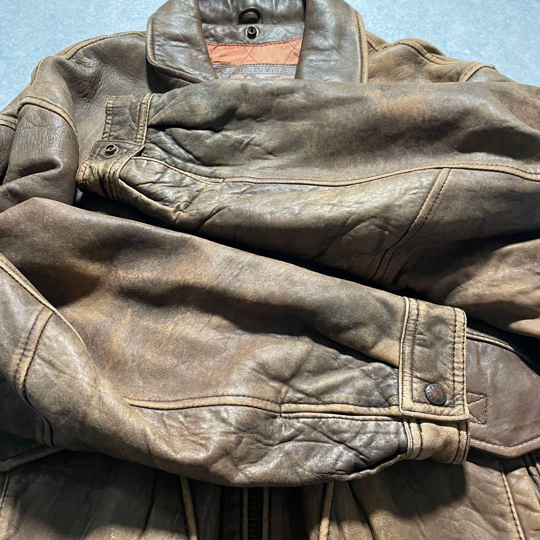 A-2 ボンバージャケット 短丈 ラムレザー フライトジャケット 山田レン