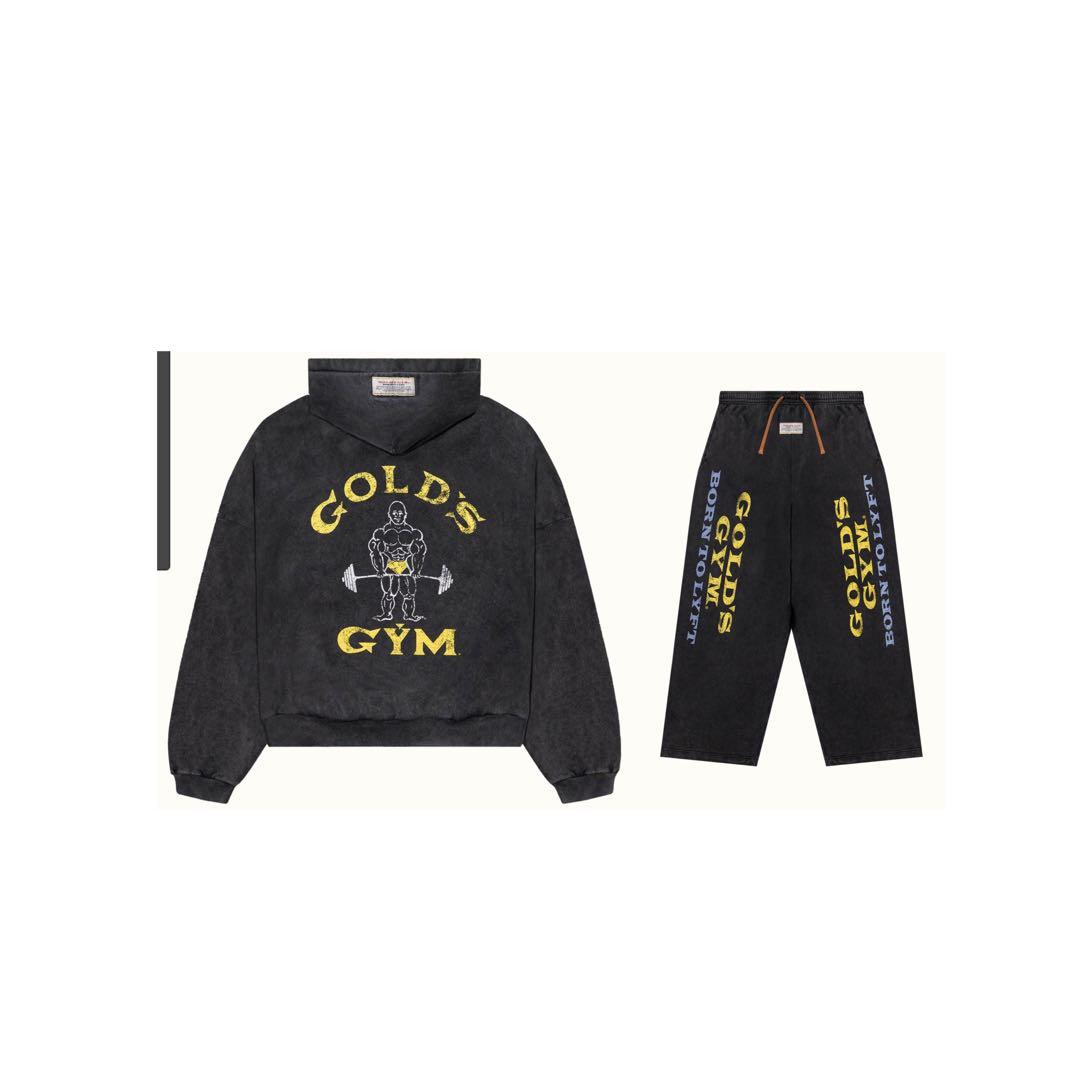 【上下セット】LÝFT×GOLD'S GYM LOGO HOODIE＆PANTS