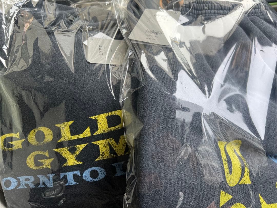 【上下セット】LÝFT×GOLD'S GYM LOGO HOODIE＆PANTS