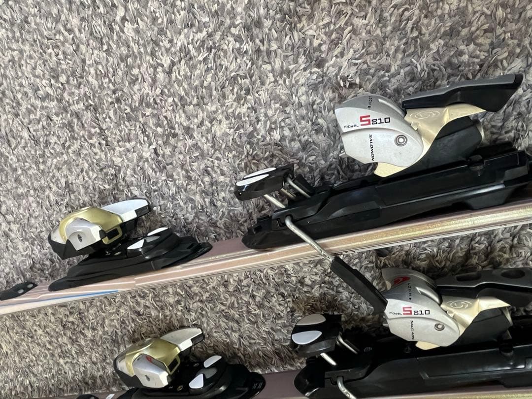 SALOMON DEMO08W スキー板　ビンディング　ストック　ケース他　5点