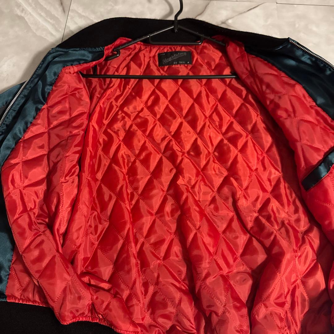 Hoshihime 星姫 スカジャン　富士山 龍 ツートン 松井玲奈着用