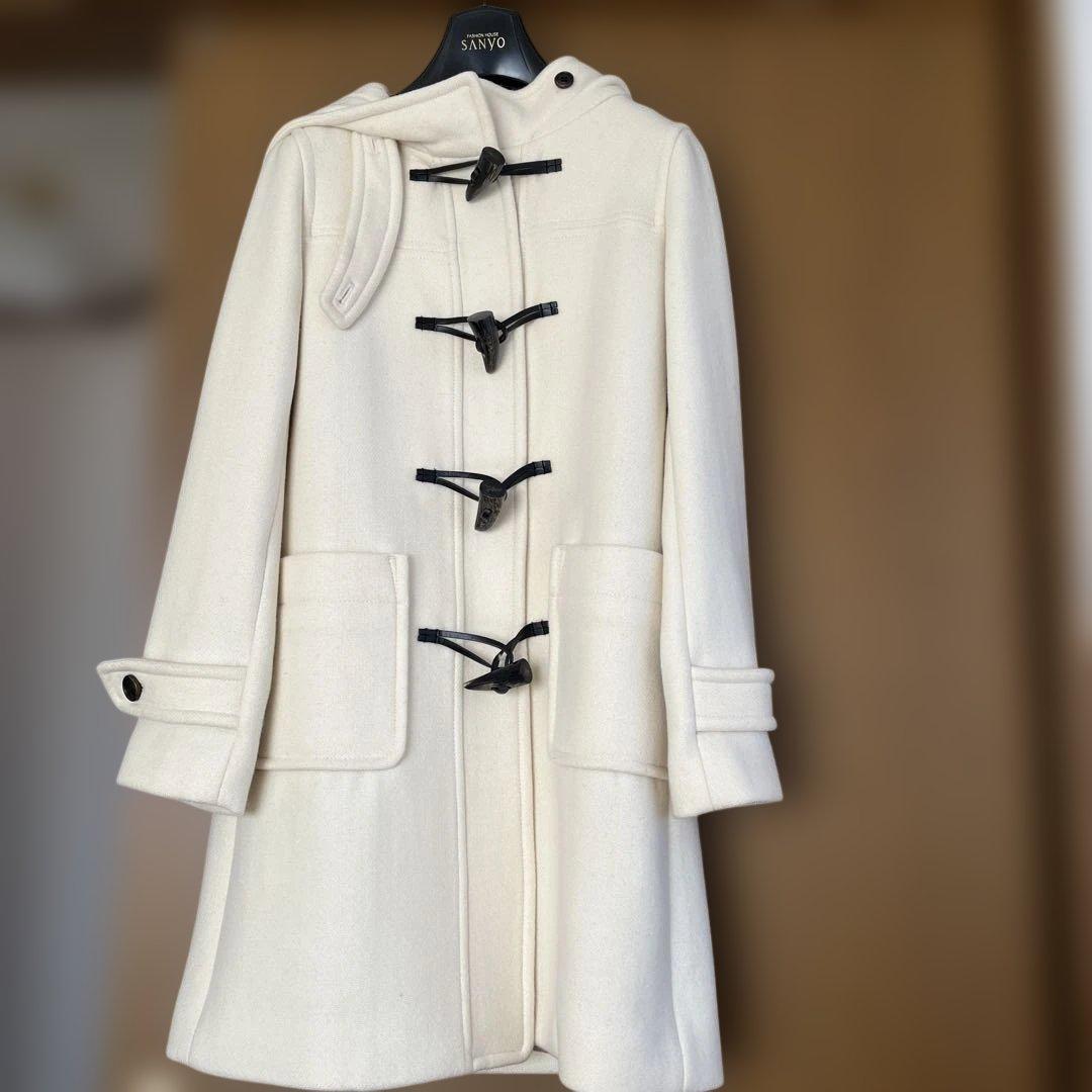 超美品！GREEN LABEL RELAXING ダッフルコート ホワイト