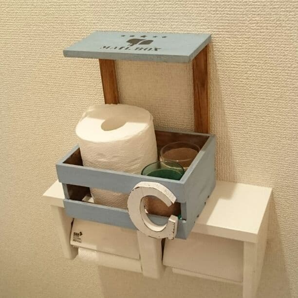 【送料無料】ブルーカントリー小物入れ