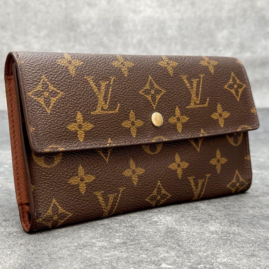 【極美品】ルイヴィトン　インターナショナル　三つ折り財布　長財布　wallet