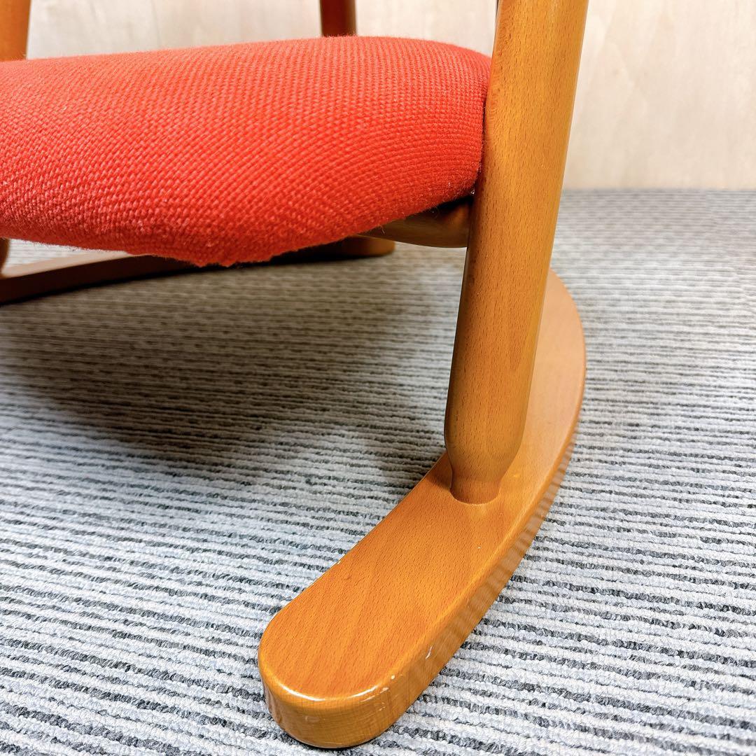 【送料無料】 無限工房 かに座椅子 ローチェア かに座 【良品】