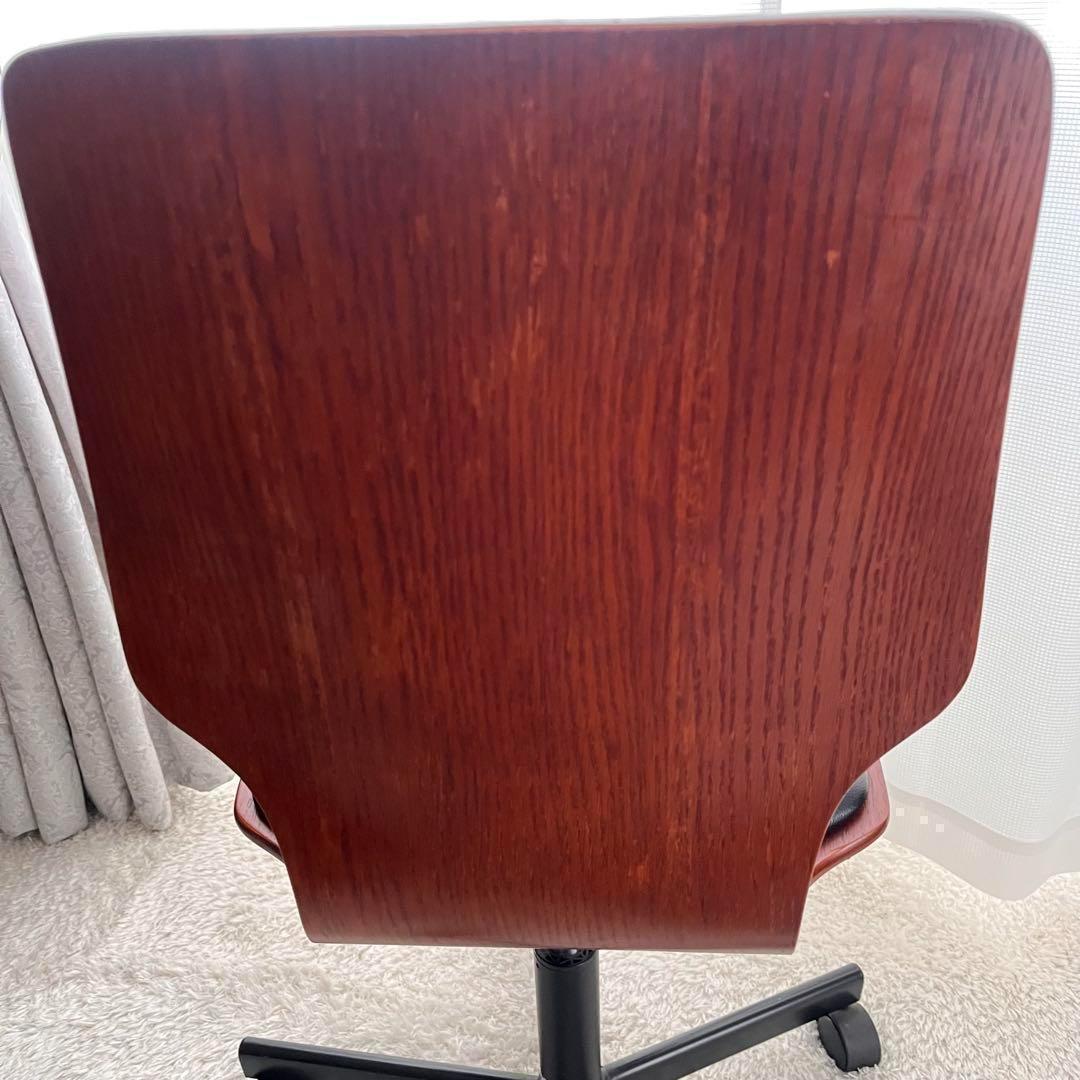 山岸準様リクエスト品】天然木 突き板 曲げ木 オフィス パソコンワーク チェア