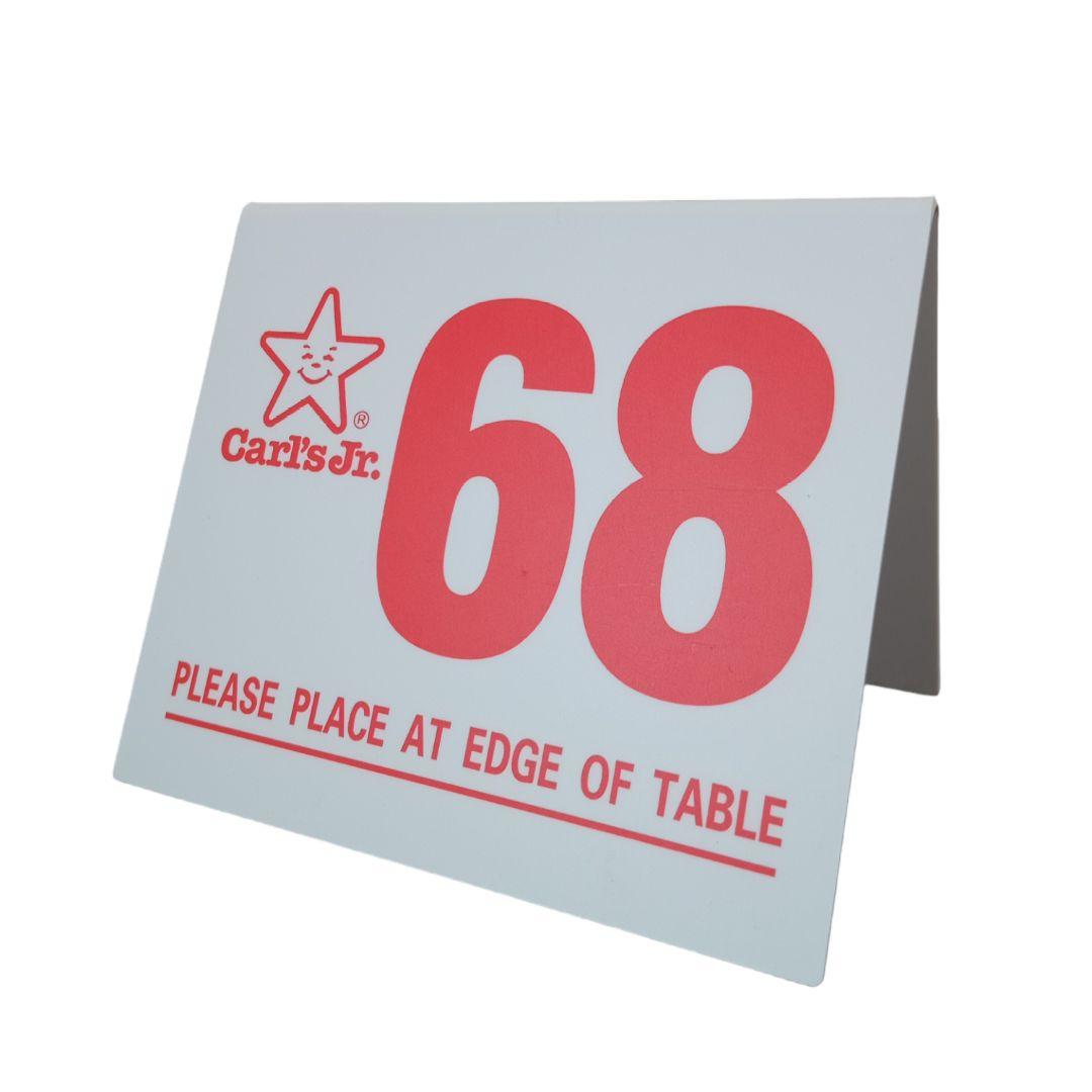 68 カールスJr テーブルナンバー プレート ローライダー カールスジュニア