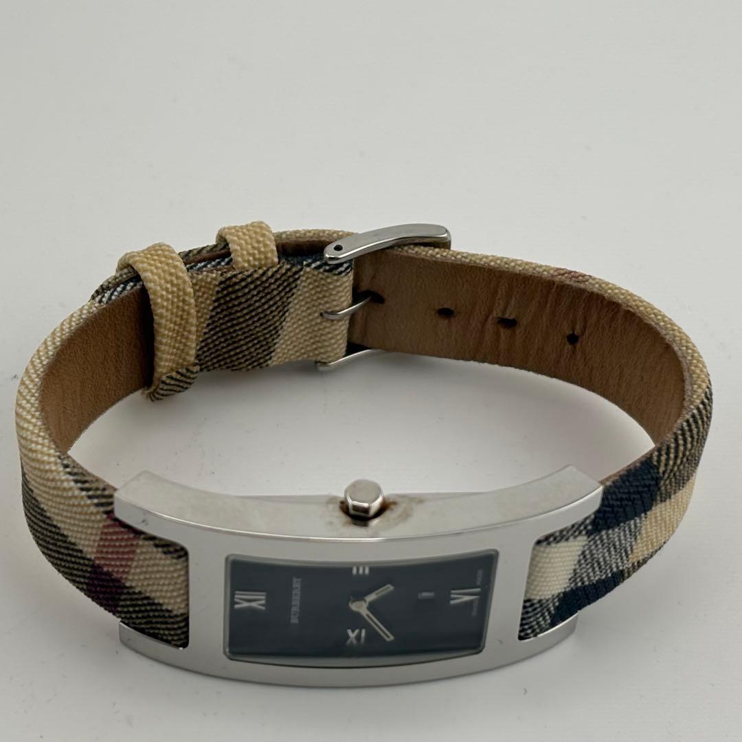 【超希少】バーバリー　ノバチェック　クォーツ　ブラック　メンズ　14000G